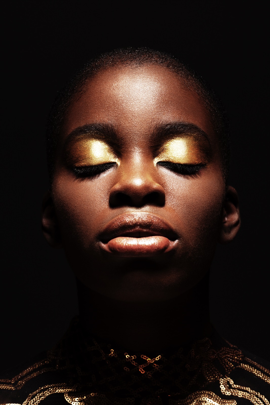 Lola Onasanya, First Model Management, MUA: Giuseppe Palozzi